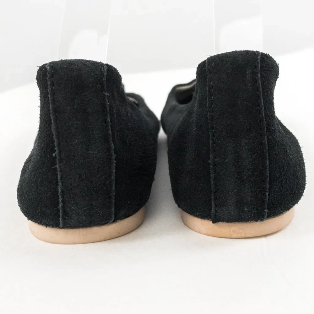 BDG UO 8/9 Black Suede Leather Flats NWOT - Picture 8 of 10